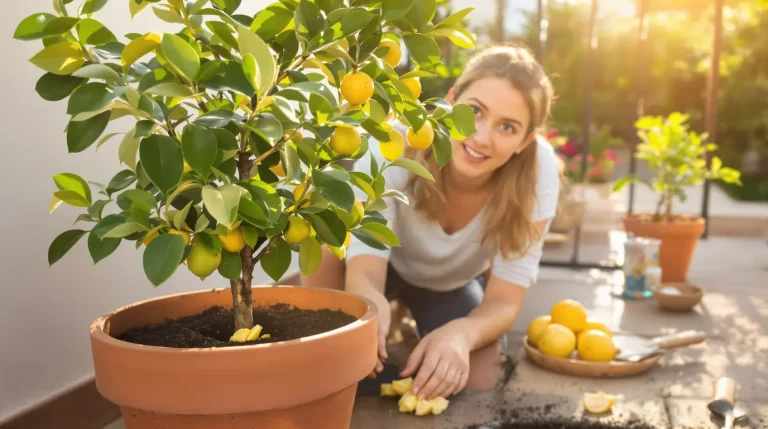 Citronnier qui ne donne rien : enterrez ce déchet de cuisine au pied, il le couvre de fruits