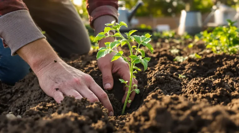 Comment planter les tomates couchées pour un enracinement plus solide, selon les maraîchers
