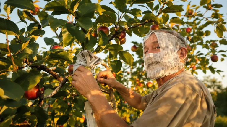 Depuis qu’un vieux verger m’a appris le coup du journal, mes pommes n’ont plus une seule tache