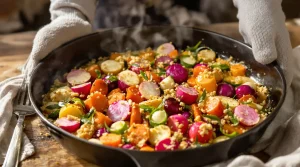 Depuis que je fais rôtir ces deux légumes d’avril au four, plus personne ne réclame de gratin de pommes de terre