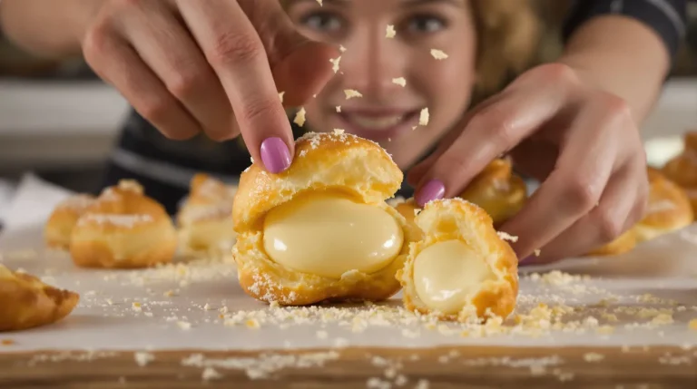 Ces choux à la crème pâtissière sont une tuerie : coques super légères, crème vanille ultra lisse