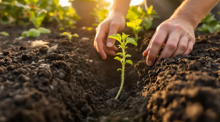 « Couche-les dans la tranchée » : j’ai adopté cette position de plantation et mes tomates résistent à tout