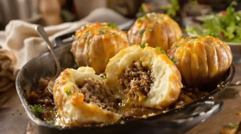 À la maison, j’adore ces pommes de terre farcies : elles sont devenues notre recette du vendredi