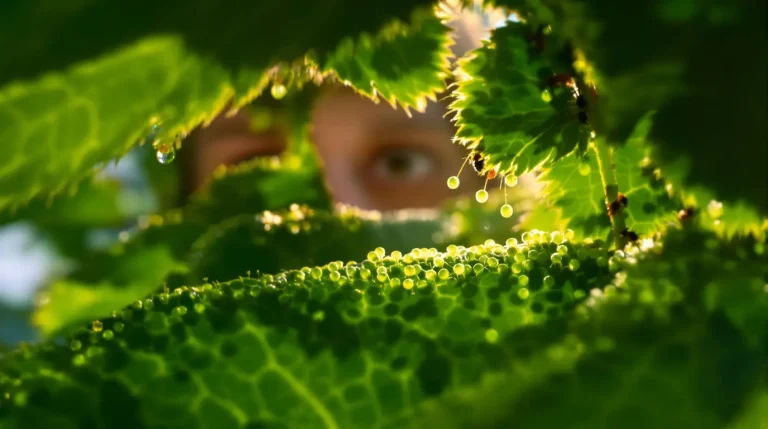 Sous les feuilles traitées au savon noir, ces œufs minuscules sont les seuls prédateurs des pucerons